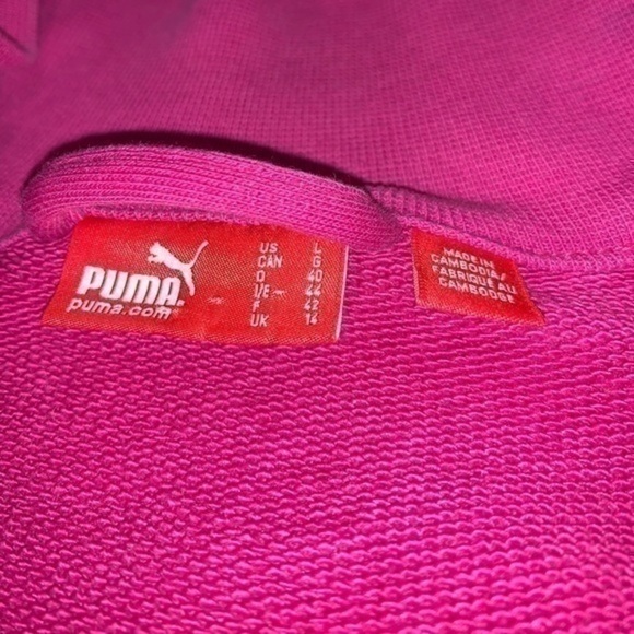 SOLD ARCHIVE - PUMA MOCKNECK ZIP UP JACKET TOP PINK BLUE PURPLE - Picture 7 of 8